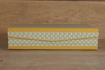 Box Poldi olive green saffron handmade in Germany